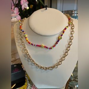 Happy Looks Good On You   Necklace & Off Shore Outing bracelets. (all one set)